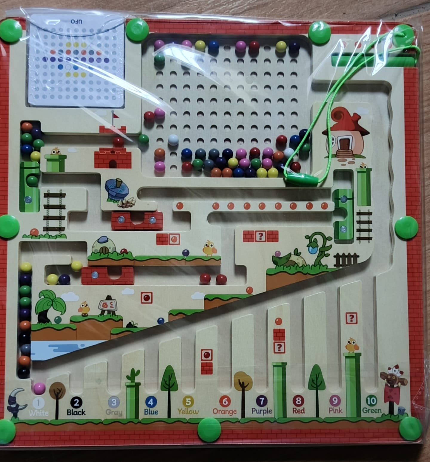 Number Magnetic Maze