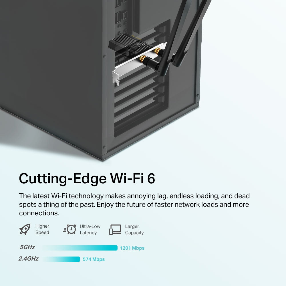 ARCHER TX20E Adaptador PCIe AX1800 Wi-Fi 6 Bluetooth 5.2