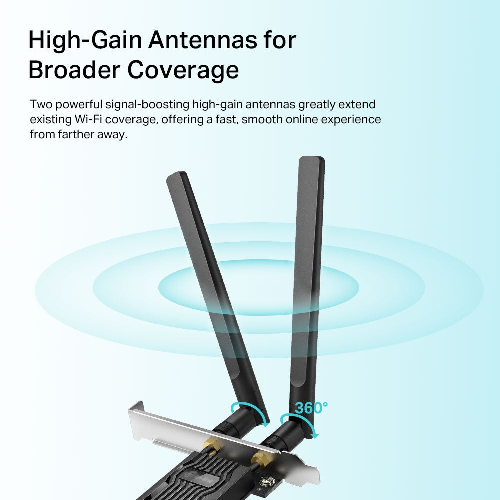 ARCHER TX20E Adaptador PCIe AX1800 Wi-Fi 6 Bluetooth 5.2