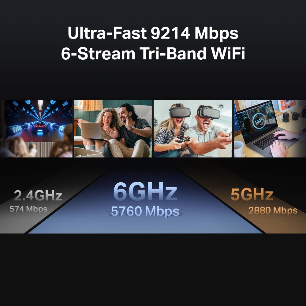 ARCHER BE550 Router Wi-Fi 7 BE9300 de Triple Banda con Puertos Multi-Gigabit