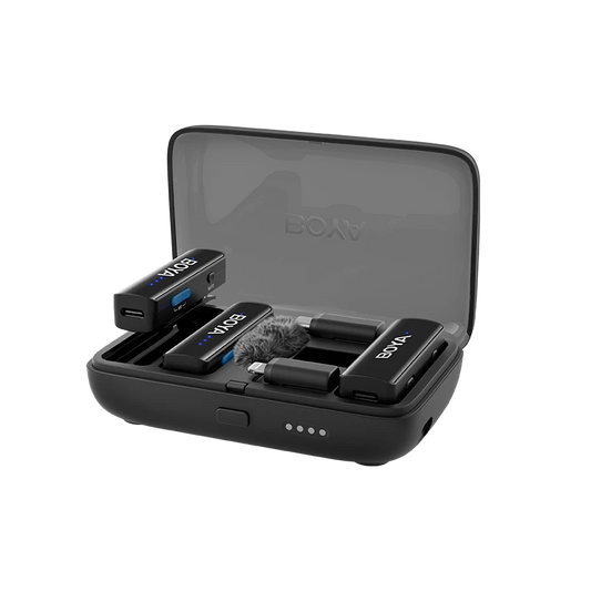 BOYALINK Micrófono inalámbrico compacto 3 en 1 mejorado