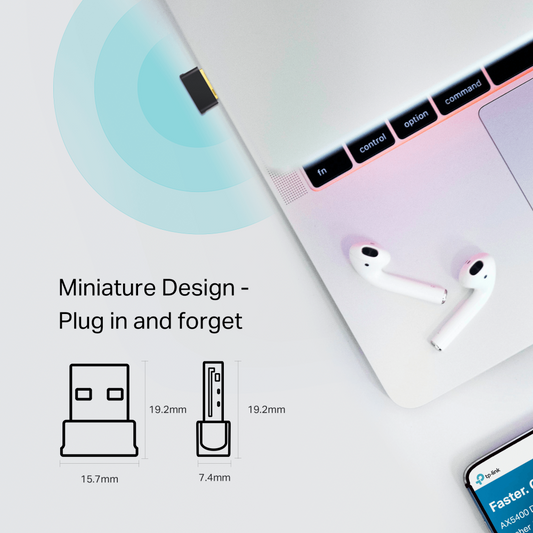 ARCHER T2UB NANO Adaptador USB AC600 Nano Wi-Fi Bluetooth 4.2