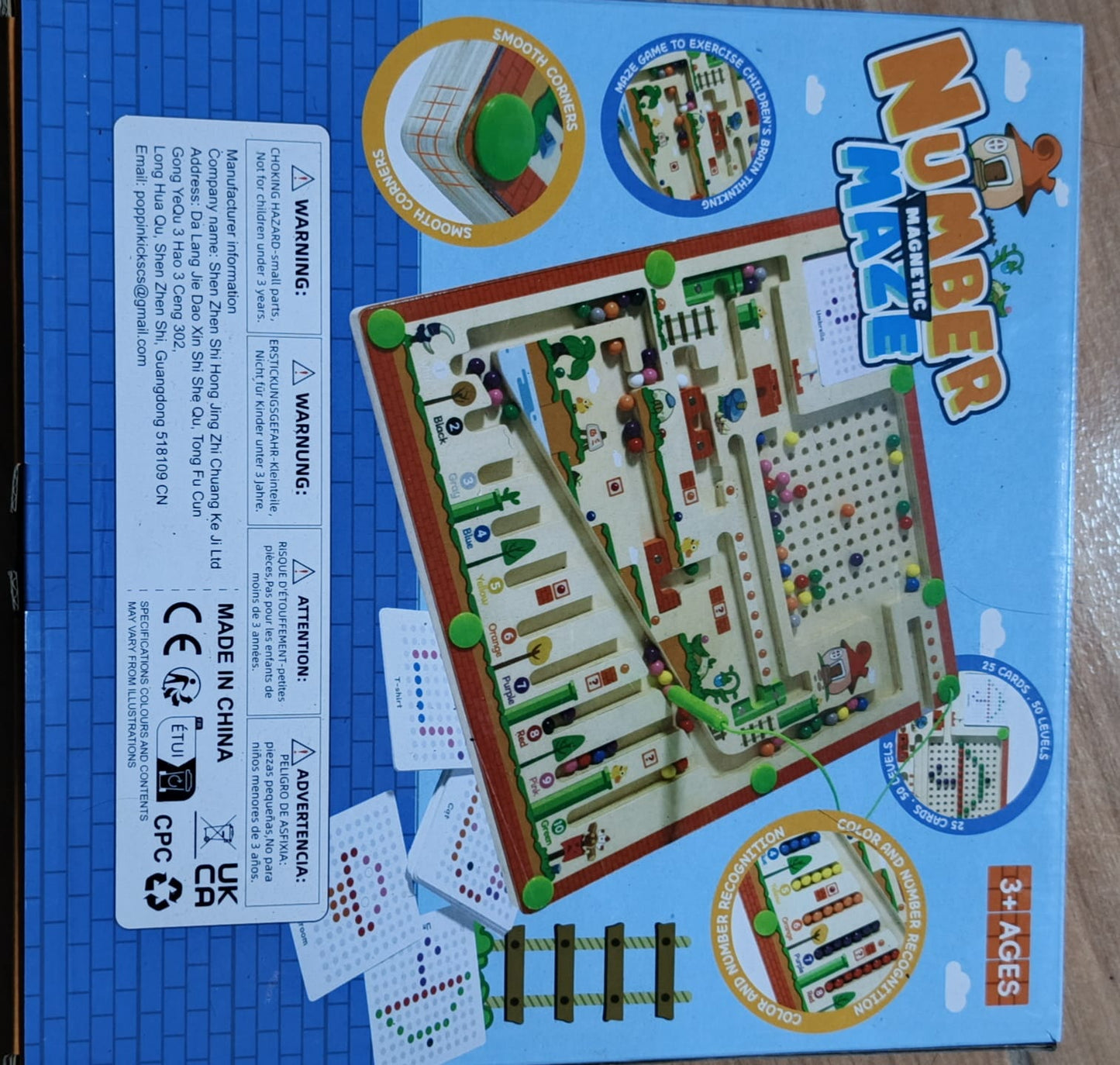 Number Magnetic Maze