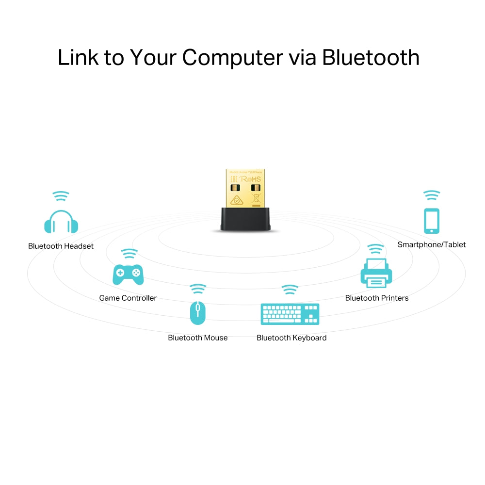 ARCHER T2UB NANO Adaptador USB AC600 Nano Wi-Fi Bluetooth 4.2
