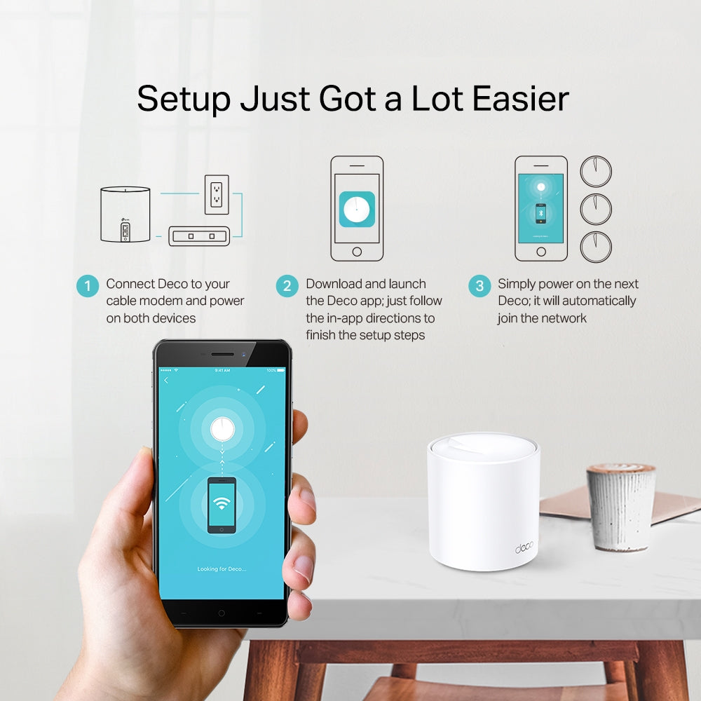 DECO X20(2-PACK) Sistema Wi-Fi 6 Mesh AI para toda la casa AX1800