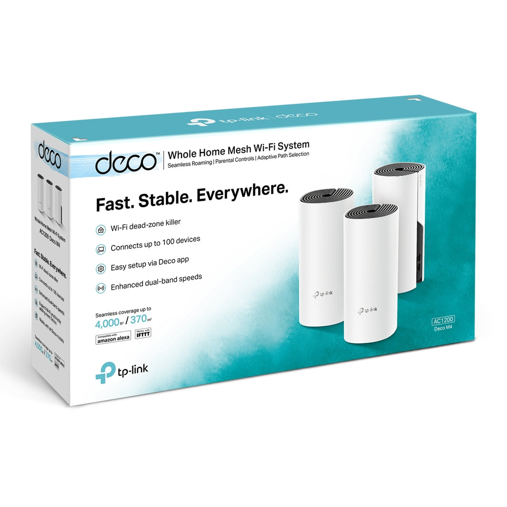 DECO M4(3-PACK) Sistema Wi-Fi Mesh para toda la Casa AC1200
