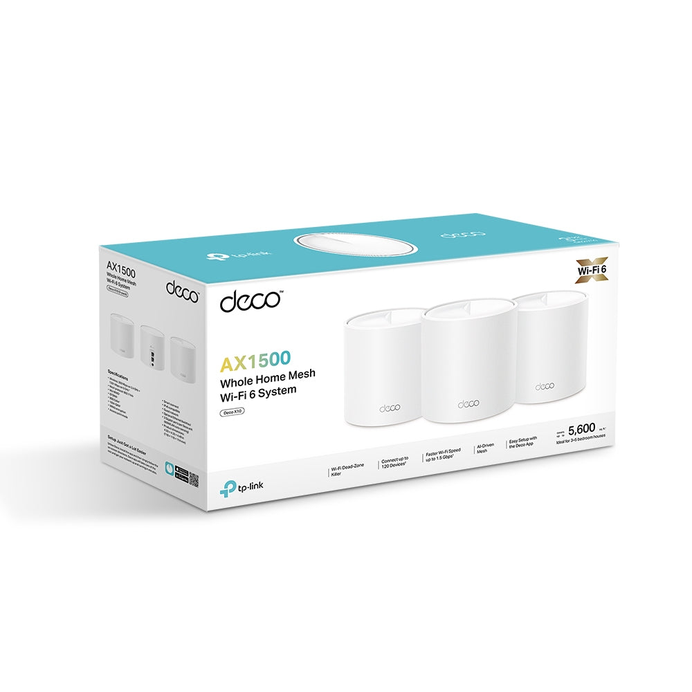 DECO X10(3-PACK) Sistema Wi-Fi 6 Mesh AX1500