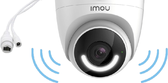 Enfoque en Seguridad Preventiva con Sirena y Luz