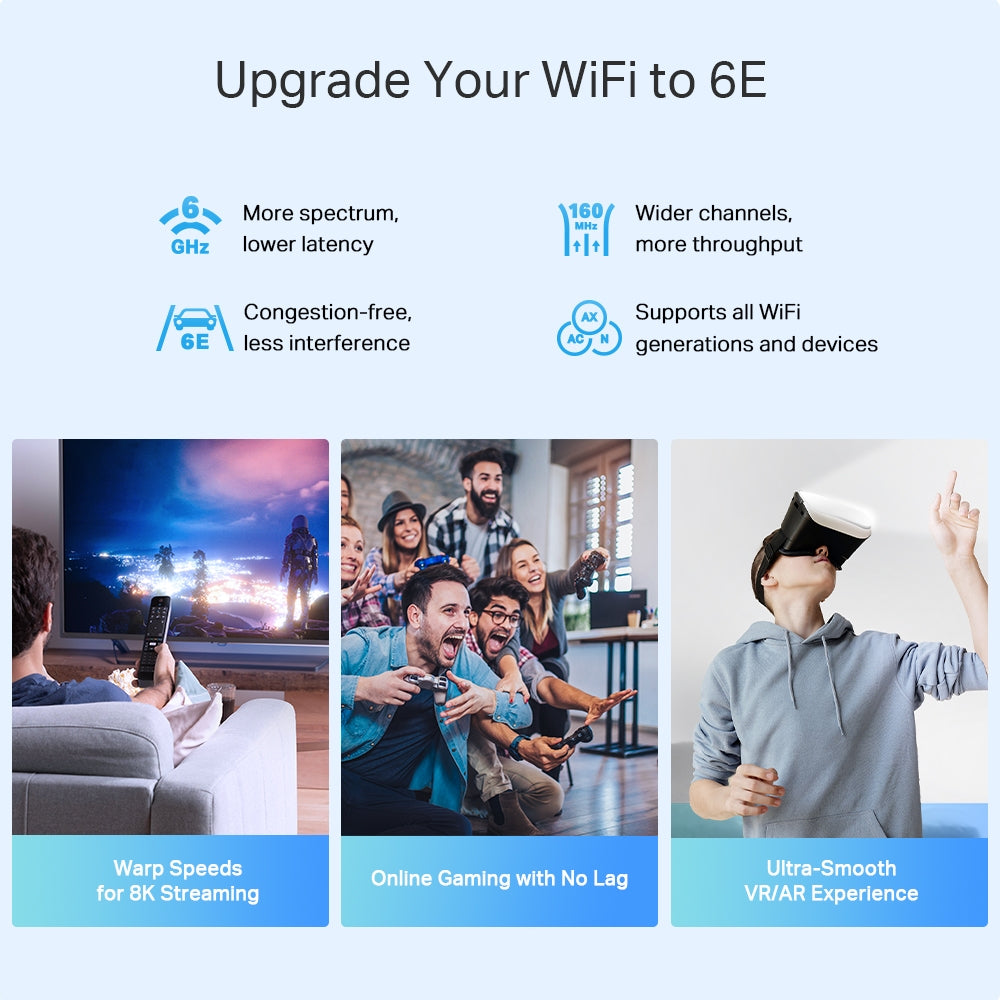 DECO XE75 PRO(2-PACK) Sistema Wi-Fi 6E Mesh AXE5400 de Triple Banda