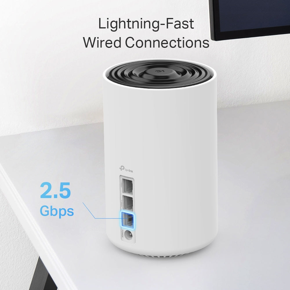 DECO XE75 PRO(3-PACK) Sistema Tri-Banda Mesh Wi-Fi 6E AXE5400